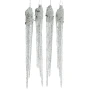 Brokatowe sople choinkowe - Zawieszki choinkowe kpl. 4 szt. 12,5 cm