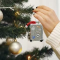 Zawieszka choinkowa — Walizka z czapką świąteczną 10,9 cm fot.3
