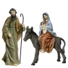 Józef z Maryją i dzieciątkiem - Zestaw figurek do szopki Bożonarodzeniowej 18,5 cm