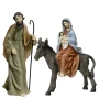Józef z Maryją i dzieciątkiem - Zestaw figurek do szopki Bożonarodzeniowej 18,5 cm