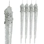 Brokatowe sople choinkowe - Zawieszki choinkowe kpl. 4 szt. 12,5 cm