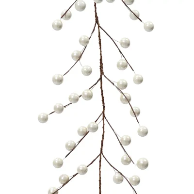 Girlanda dekoracyjna z perłowymi jagodami - 130 cm