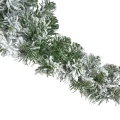 Zielona prószona girlanda choinkowa 270 cm