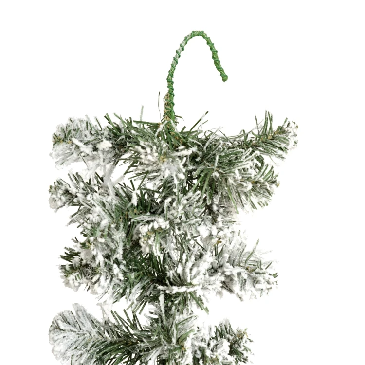 Zielona prószona girlanda choinkowa 270 cm