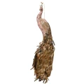 Aksamitny różowy Paw - Dekoracja ścienna 105 cm
