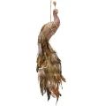 Aksamitny różowy Paw - 1/2 Dekoracja ścienna 46 cm zdjęcie 1