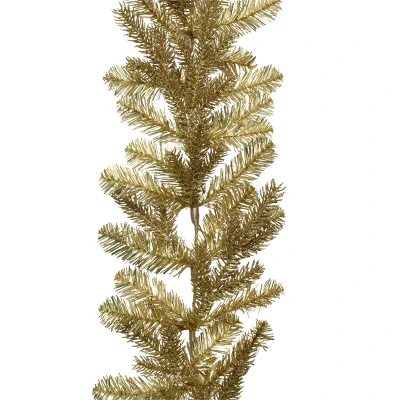Złota brokatowe girlanda choinkowa 270 cm - Tiffany