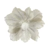 Kwiat na klipsie - biały H-11cm D-13cm biały