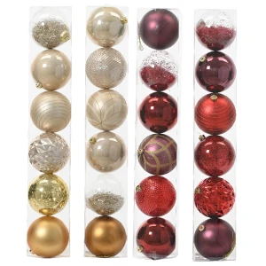 Duże bombki choinkowe 15 cm kpl. 6 szt.