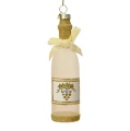 Wino - Szklana zawieszka choinkowa z kokardą - 13 cm zdjęcie 2