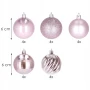Bombki choinkowe 6cm 20 szt. różowe