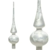 Szklany Szpic Choinkowy - Lodowy 26 cm