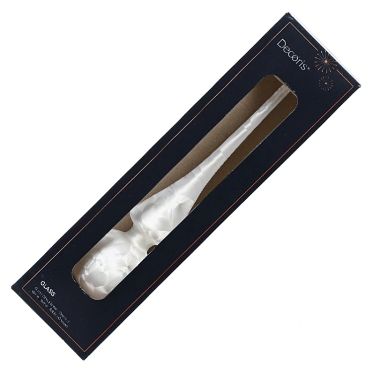 Szklany Szpic Choinkowy - Lodowy 26 cm