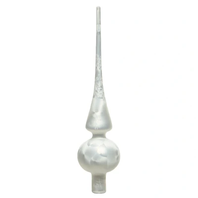 Szklany Szpic Choinkowy - Lodowy 26 cm
