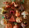 Folkowe szklane grzyby - zawieszki choinkowe 12,4 cm zdjęcie 5
