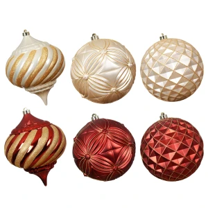 Duże plastikowe bombki 20 cm - kpl. 3 szt.