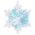 Irysowe płatki śniegu 10 cm  zdjęcie 1