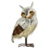 Brązowa Sowa - Futrzana figurka dekoracyjna 50 cm w1