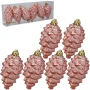 Szyszki choinkowe 9 cm - Zawieszki choinkowe kpl. 6 szt. zdjęcie 3