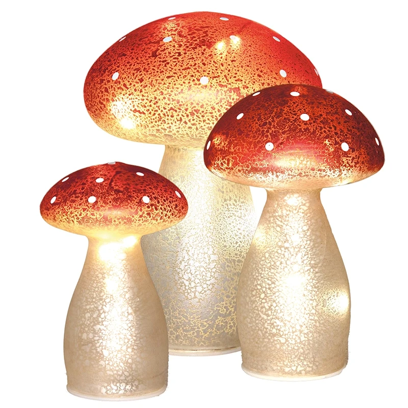 Szklany Muchomor LED zdjęcie 8