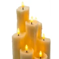 Świece z knotem 3D - Kość słoniowa 25,5cm
