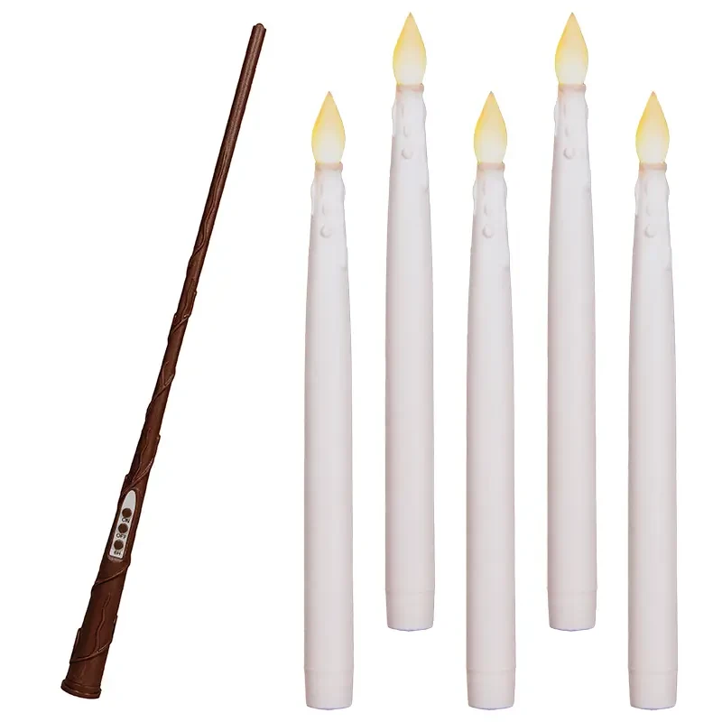 Wiszące świece z różdżką - kpl. 5 szt. 28,5 cm