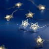 Lampki choinkowe na baterię - Gwiazdki 20 LED zdjęcie 1
