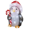 Świąteczna figurka dekoracyjna - Pingwin - 32 LED 23,5 cm