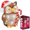 Świąteczna figurka dekoracyjna - Sowa- 32 LED 23 cm