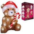 Świąteczna figurka dekoracyjna - Niedźwiedź -24,3 cm