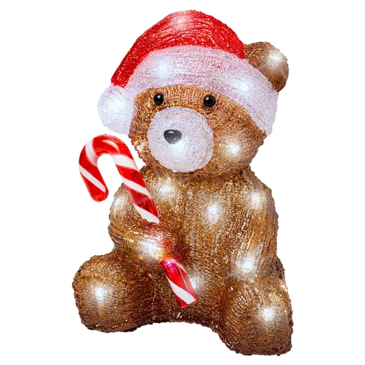 Świąteczna figurka dekoracyjna - Niedźwiedź -24,3 cm