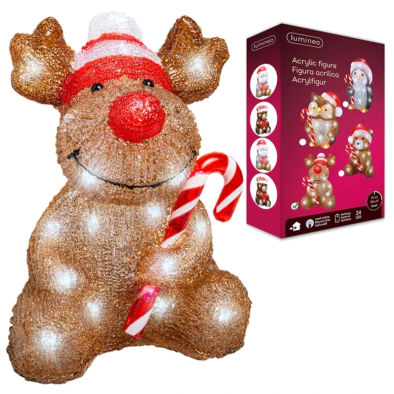 Świąteczna figurka dekoracyjna - Renifer 24,3 cm