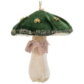 Welurowe grzybki - Zawieszka choinkowa 10x12cm zdjęcie 5