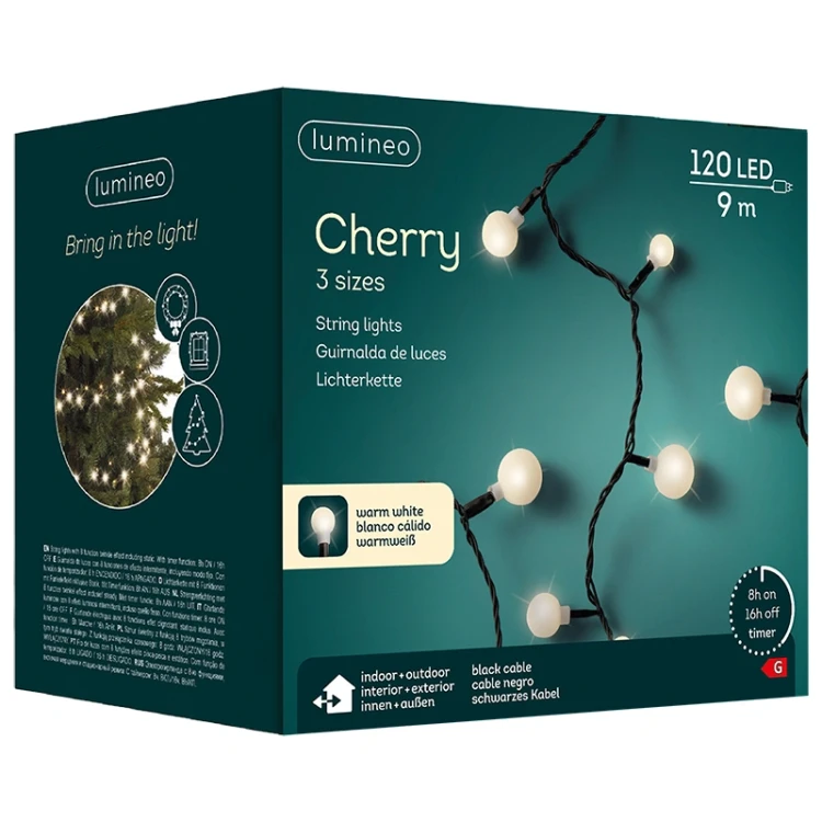 Światełka Choinkowe - Kuleczki 120 LED / 9 M zdjęcie 7
