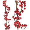 Girlanda choinkowa z czerwonych jagód - 130 cm