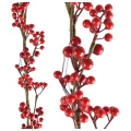 Girlanda choinkowa z czerwonych jagód - 130 cm