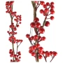 Girlanda choinkowa z czerwonych jagód - 130 cm