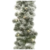 Ośnieżona girlanda choinkowa z oświetleniem 50 LED - Ciepły biały 270 cm