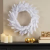 Biały wieniec świąteczny 50 cm