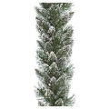 Zielona prószona sztucznym śniegiem girlanda 270 cm