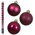 Małe plastikowe bombki MIX - 14 szt. 3 cm fot.3