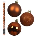 Małe plastikowe bombki MIX - 14 szt. 3 cm  fot.1