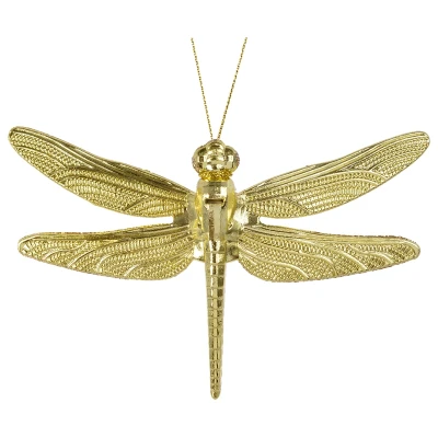 Jasnozłota ważka - Zawieszka choinkowa 13,5 cm