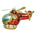 Szklane Pojazdy - Brokatowe zawieszki choinkow helikopter