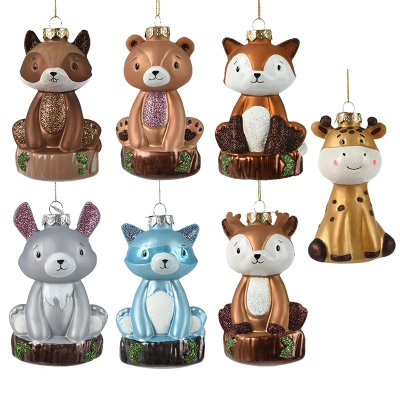 Szklane zwierzątka - Zawieszki choinkowe 12,5 cm zdjęcie 8