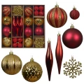 Zestaw ozdób choinkowych 46 szt. 8 cm zdjęcie 1