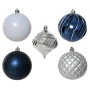 021527-4 Plastikowe bombki choinkowe 8 cm kpl. 5 szt. zdjęcie 5