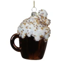 Zawieszka choinkowa - Kubek z czekoladą z posypką 9,5 cm zdjęcie 2