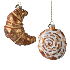 Szklane zawieszki choinkowe - Słodkie wypieki 