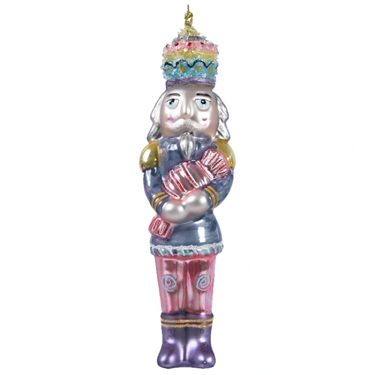 Szklana zawieszka dziadek do orzechów - 16 cm zdjęcie 2